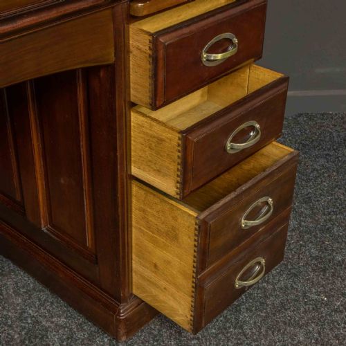 EARLY 20TH CENTURY MAHOGANY DESK - ADDITIONAL PHOTO 14