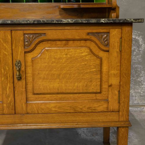 EDWARDIAN OAK WASHSTAND - ADDITIONAL PHOTO 8