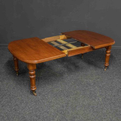 VICTORIAN MAHOGANY EXTENDING TABLE - ADDITIONAL PHOTO 2