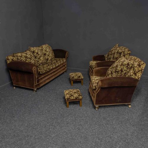 1930's art deco five piece suite - CATEGORY: ANTIQUE FURNITURE - DATED 1930