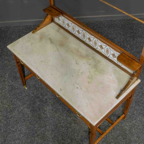 EDWARDIAN INLAID WASHSTAND - ADDITIONAL PHOTO 5