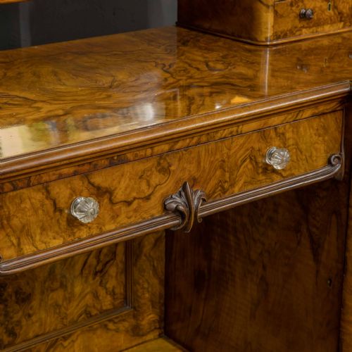 VICTORIAN BURR WALNUT DRESSING TABLE - ADDITIONAL PHOTO 9