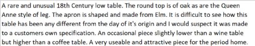 18TH CENTURY OAK TABLE - ADDITIONAL PHOTO 14