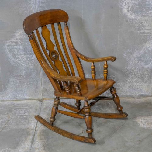 victorian farmhouse rocker - CATEGORY: ANTIQUE CHAIRS - DATED VICTORIAN