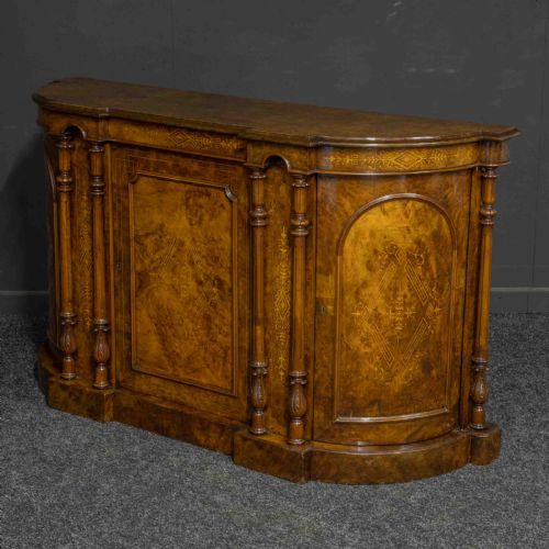 VICTORIAN WALNUT CREDENZA - ADDITIONAL PHOTO 4