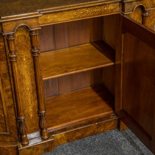 VICTORIAN WALNUT CREDENZA - ADDITIONAL PHOTO 6