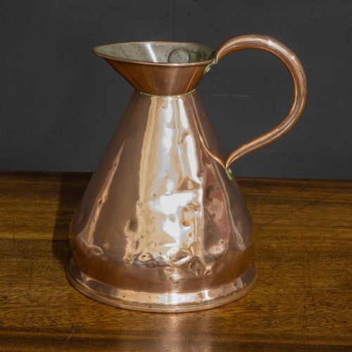 VICTORIAN ONE GALLON COPPER FLAGON - ADDITIONAL PHOTO 2