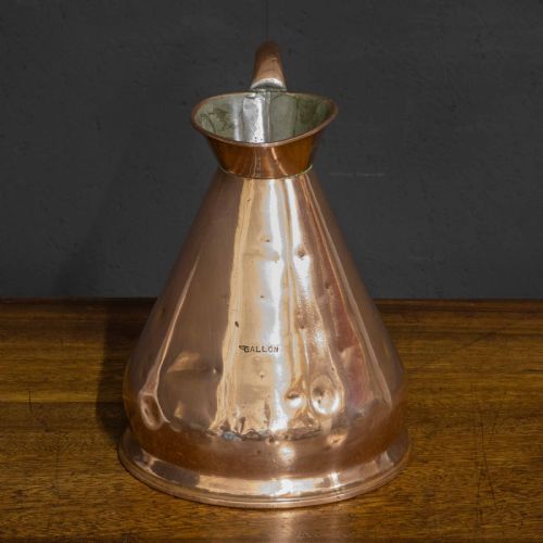 VICTORIAN ONE GALLON COPPER FLAGON - ADDITIONAL PHOTO 4