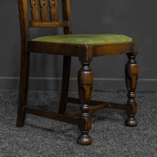 OAK DINING SET WITH TABLE AND FOUR CHAIRS - ADDITIONAL PHOTO 8