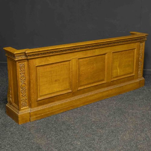 EARLY 20TH CENTURY PAIR OF OAK PEW FRONTS - ADDITIONAL PHOTO 1