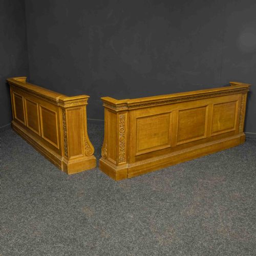 EARLY 20TH CENTURY PAIR OF OAK PEW FRONTS - ADDITIONAL PHOTO 6