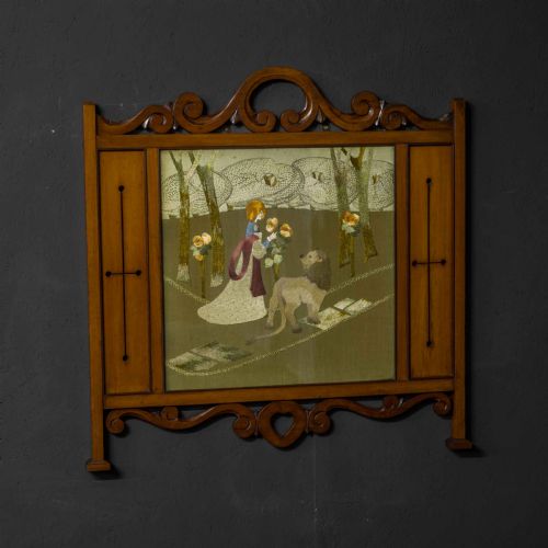 EDWARDIAN MAHOGANY OVERMANTEL