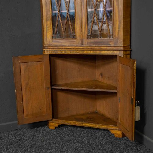 EARLY 19TH CENTURY MAHOGANY DOUBLE CORNER CUPBOARD - ADDITIONAL PHOTO 7