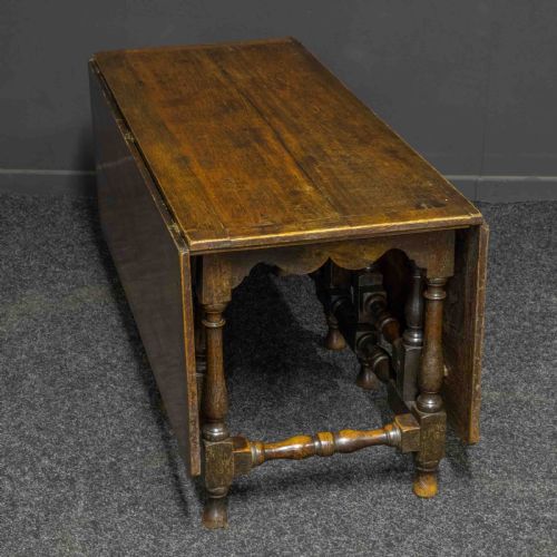 EARLY 18TH CENTURY OAK DOUBLE GATELEG TABLE - ADDITIONAL PHOTO 5