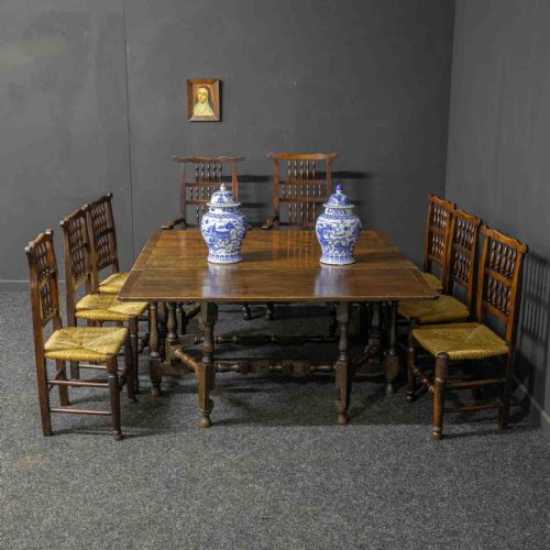EARLY 18TH CENTURY OAK DOUBLE GATELEG TABLE - ADDITIONAL PHOTO 6