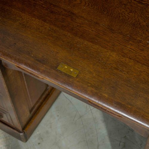 EDWARDIAN OAK ROLL TOP DESK - ADDITIONAL PHOTO 8