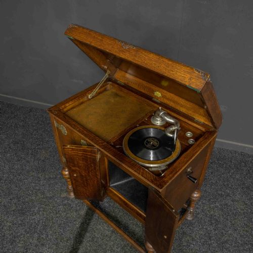EARLY 20TH CENTURY VOKAL WIND UP GRAMOPHONE - ADDITIONAL PHOTO 6