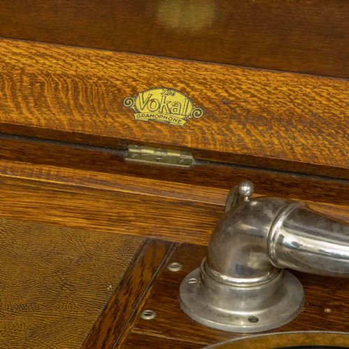 EARLY 20TH CENTURY VOKAL WIND UP GRAMOPHONE - ADDITIONAL PHOTO 8