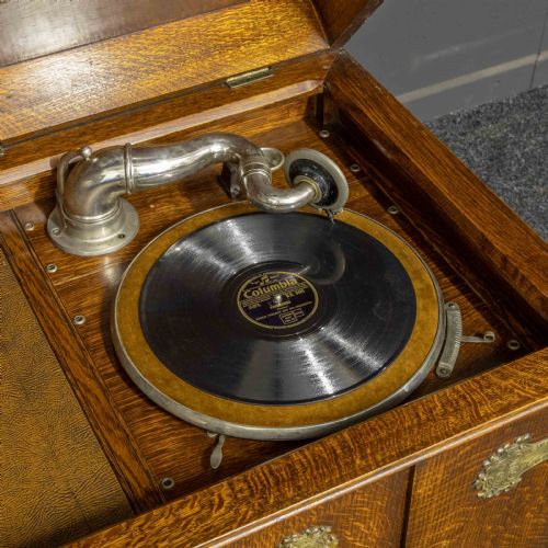 EARLY 20TH CENTURY VOKAL WIND UP GRAMOPHONE - ADDITIONAL PHOTO 9