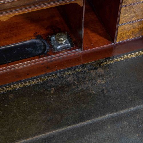 VICTORIAN WALNUT SECRETAIRE BOOKCASE - ADDITIONAL PHOTO 6