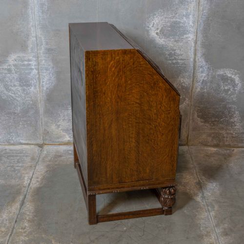 EARLY 20TH CENTURY OAK WRITING BUREAU - ADDITIONAL PHOTO 10