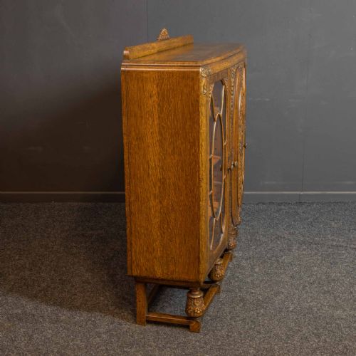 EARLY 20TH CENTURY CARVED OAK BOOKCASE - ADDITIONAL PHOTO 13