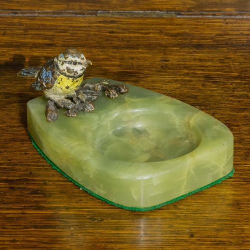 bronze blue tit - CATEGORY: ANTIQUE METAL - DATED 1920