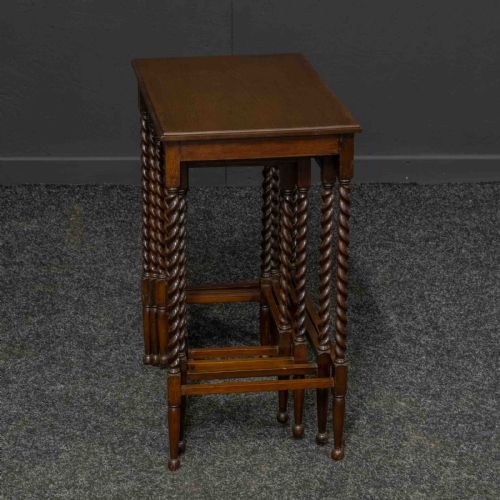 QUARTETTE MAHOGANY NEST OF TABLES - ADDITIONAL PHOTO 2