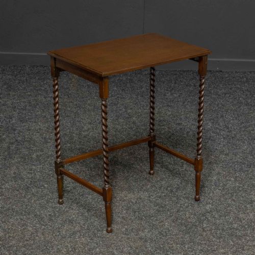 QUARTETTE MAHOGANY NEST OF TABLES - ADDITIONAL PHOTO 5