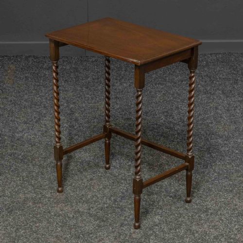 QUARTETTE MAHOGANY NEST OF TABLES - ADDITIONAL PHOTO 11
