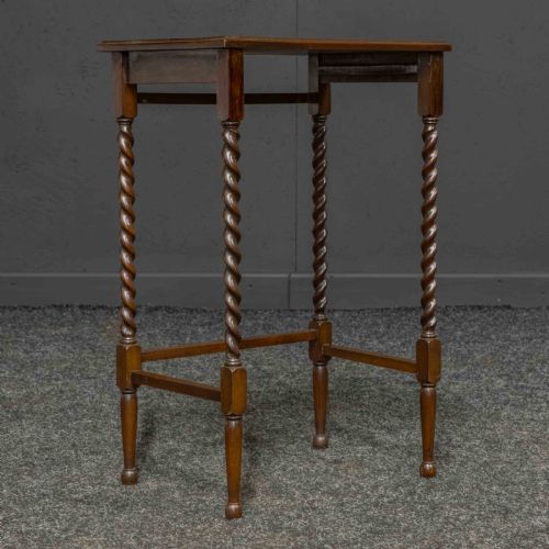 QUARTETTE MAHOGANY NEST OF TABLES - ADDITIONAL PHOTO 14