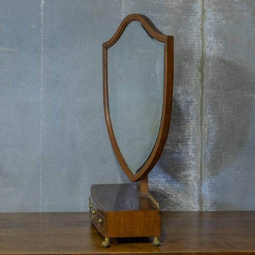 EDWARDIAN MAHOGANY TOILET MIRROR - ADDITIONAL PHOTO 3