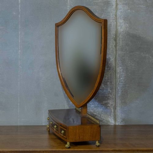 EDWARDIAN MAHOGANY TOILET MIRROR - ADDITIONAL PHOTO 8