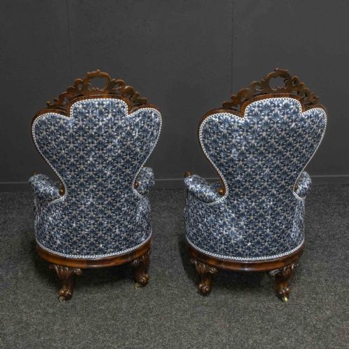 2 VICTORIAN LINER CHAIRS - ADDITIONAL PHOTO 5
