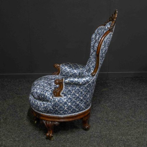 2 VICTORIAN LINER CHAIRS - ADDITIONAL PHOTO 11