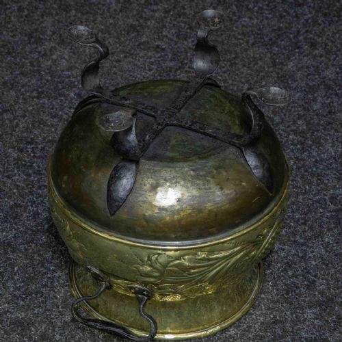 ARTS AND CRAFTS BRASS LOG BIN - ADDITIONAL PHOTO 9
