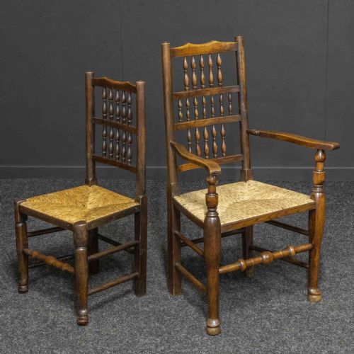 SET OF EIGHT LANCASHIRE SPINDLEBACK CHAIRS - ADDITIONAL PHOTO 6