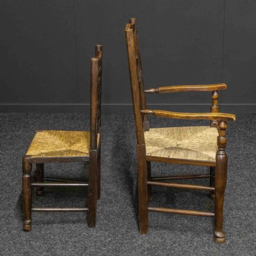 SET OF EIGHT LANCASHIRE SPINDLEBACK CHAIRS - ADDITIONAL PHOTO 8
