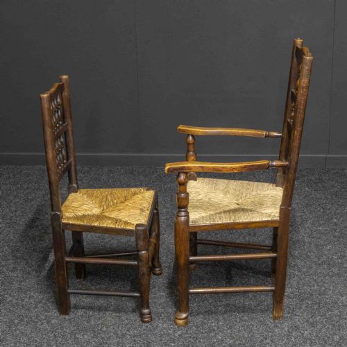 SET OF EIGHT LANCASHIRE SPINDLEBACK CHAIRS - ADDITIONAL PHOTO 9