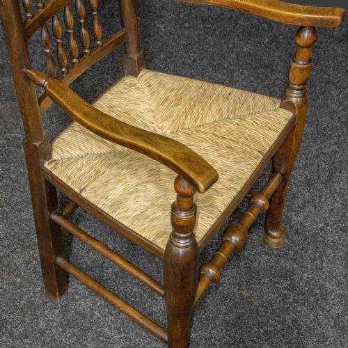 SET OF EIGHT LANCASHIRE SPINDLEBACK CHAIRS - ADDITIONAL PHOTO 12