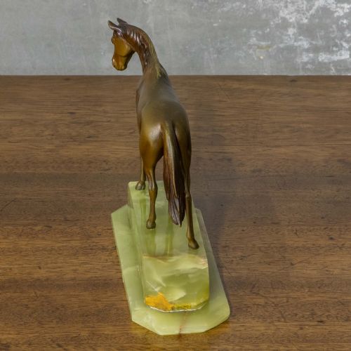 ART DECO BRONZE STALLION - ADDITIONAL PHOTO 3