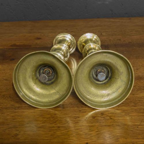 GEORGE 3RD BRASS CANDLESTICKS - ADDITIONAL PHOTO 3