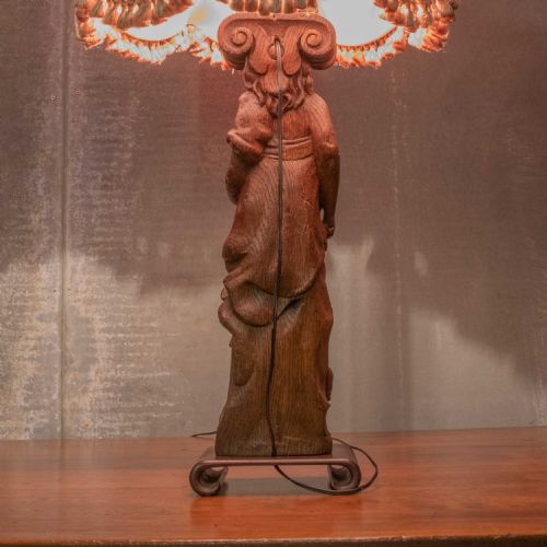 17TH CENTURY OAK CARYATID - ADDITIONAL PHOTO 2