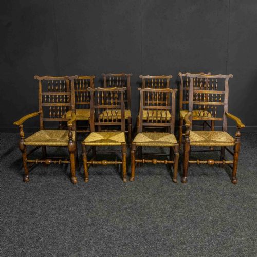 SET OF EIGHT COUNTRY CHAIRS - ADDITIONAL PHOTO 1