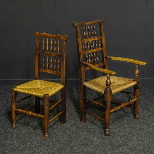 SET OF EIGHT COUNTRY CHAIRS - ADDITIONAL PHOTO 5