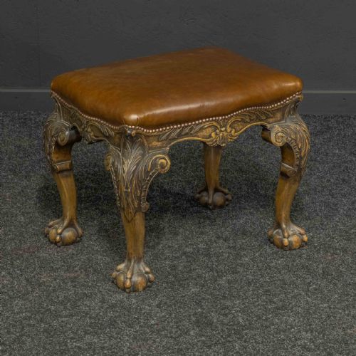 CHIPPENDALE STYLE STOOL - ADDITIONAL PHOTO 2