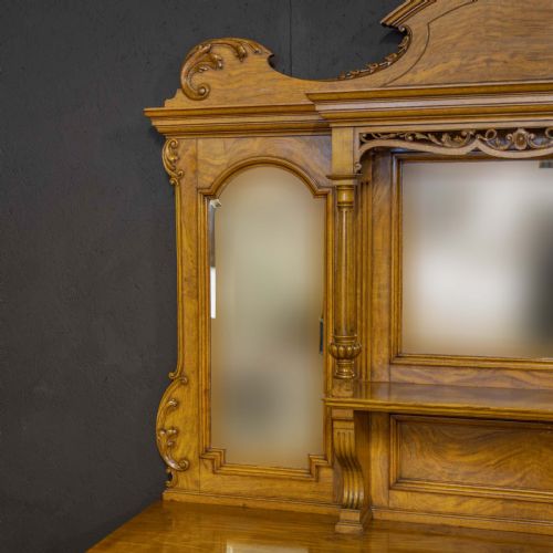 VICTORIAN POLLARD OAK SIDEBOARD - ADDITIONAL PHOTO 9
