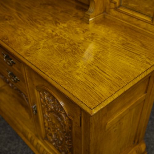 VICTORIAN POLLARD OAK SIDEBOARD - ADDITIONAL PHOTO 15