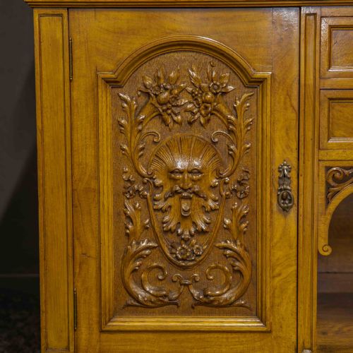 VICTORIAN POLLARD OAK SIDEBOARD - ADDITIONAL PHOTO 16