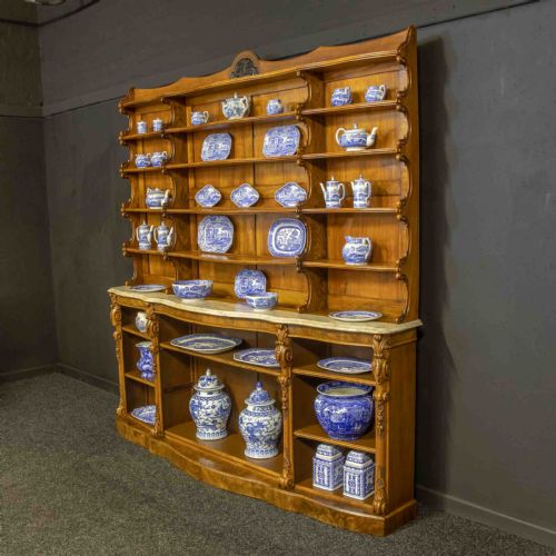 VICTORIAN WALNUT DISPLAY BOOKCASE - ADDITIONAL PHOTO 1